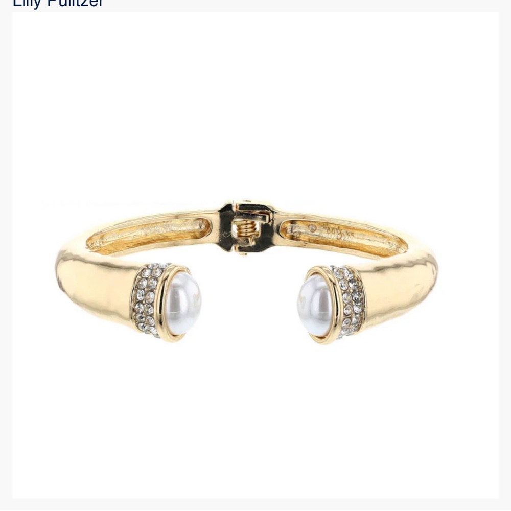 Lilly Pulitzer NWT Glisten In The Sun Bracelet Gold Metallic